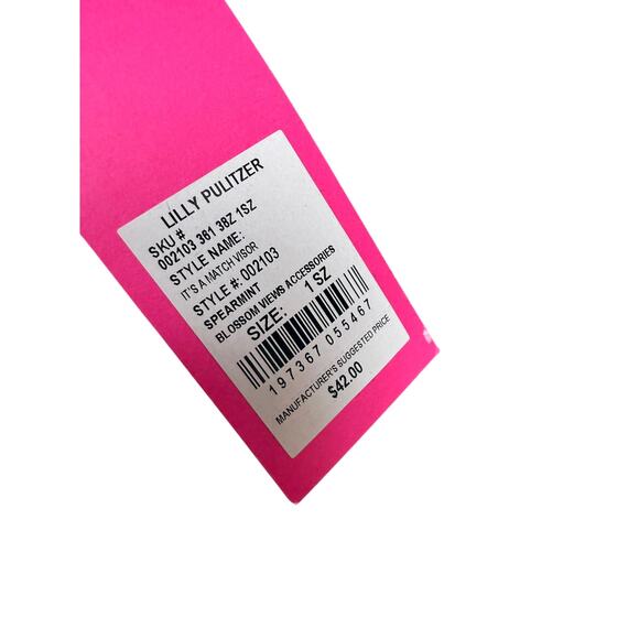 Lilly Pulitzer It’s a Match Visor NWT - Picture 4 of 5